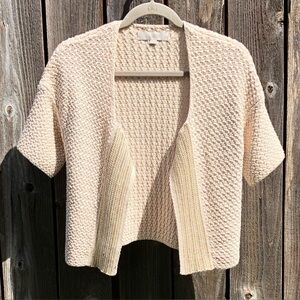 Loft tan open cardigan size extra small